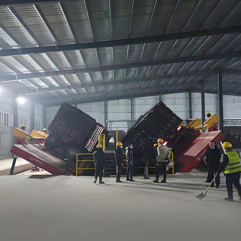 Dumpers automáticos de caminhão com giro lateral Dumpers automáticos de caminhão com giro lateral