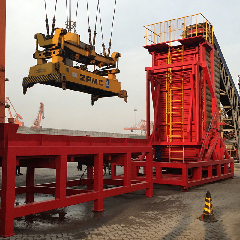 Sistema de manuseio contínuo de contêineres Sistema de manuseio contínuo de contêineres