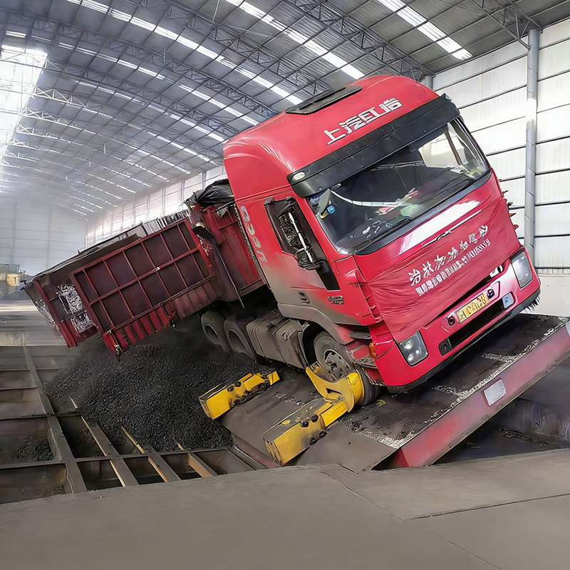 Dumpers de caminhão com curva lateral Dumpers de caminhão com curva lateral